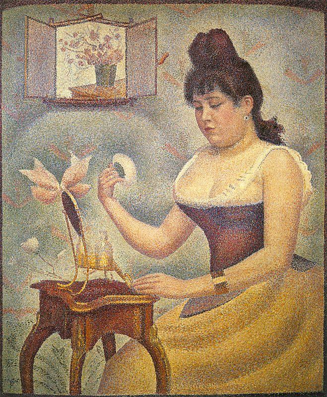 Georges Seurat Young Woman Powdering Herself